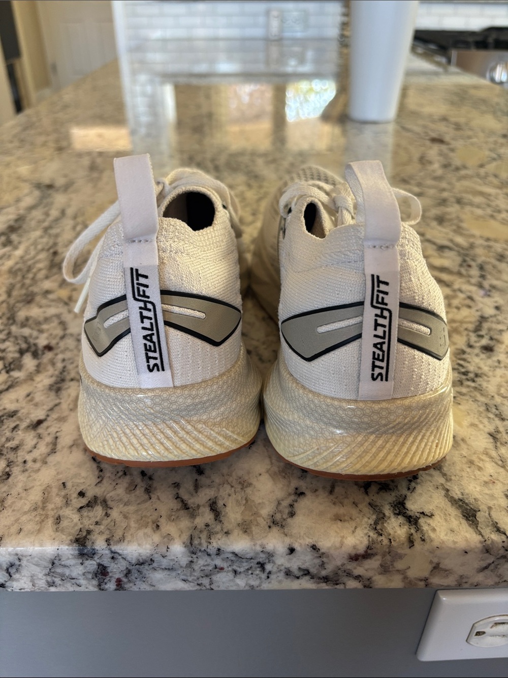 Women’s Brooks Levitate 6. White Knit Running Sneakers - Lightweight Comfort - Picture 9 of 11